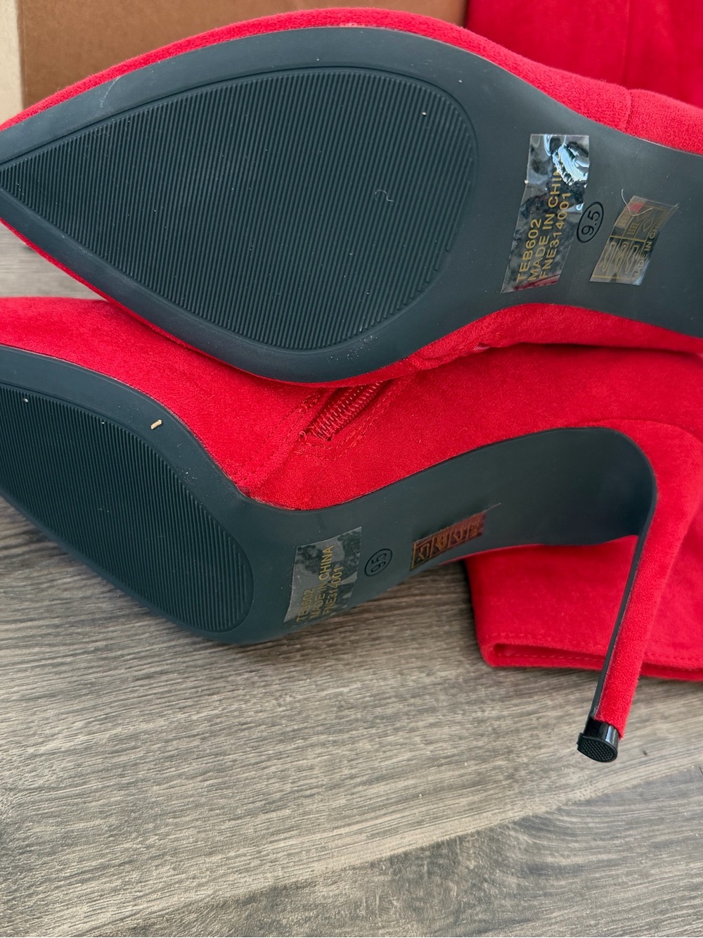 Red Women's Stiletto Boots